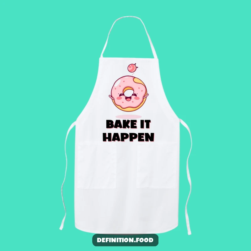Funny Donut Candy Toss Apron - Bake with Sweet Style!