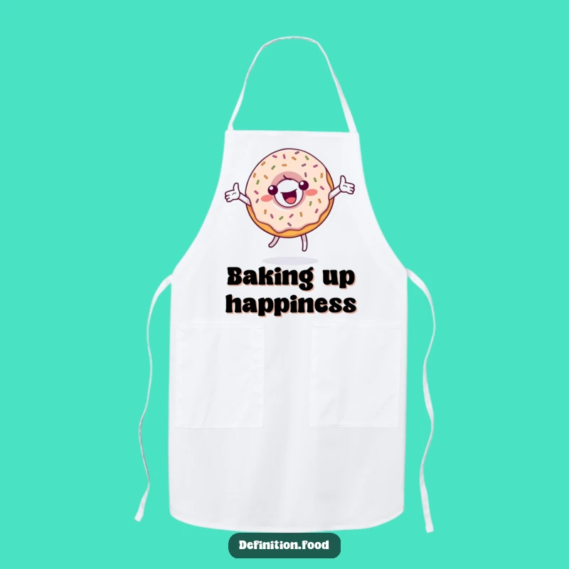 Funny Donut Spin Apron: Bake with Joy and Sprinkles Gift