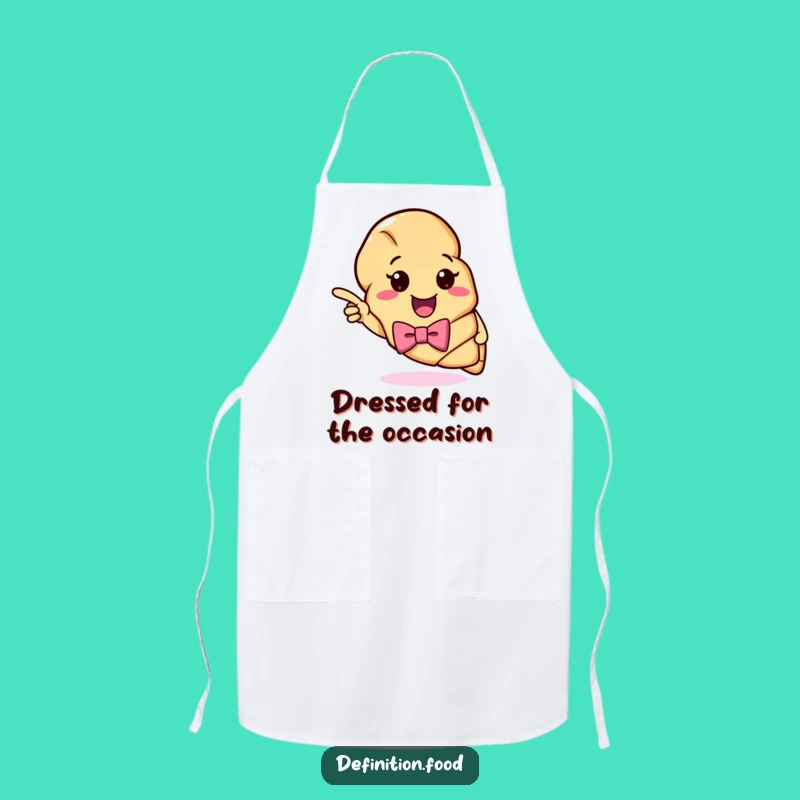 Funny Croissant Definition Apron: Chef's Humorous Kitchen Essential
