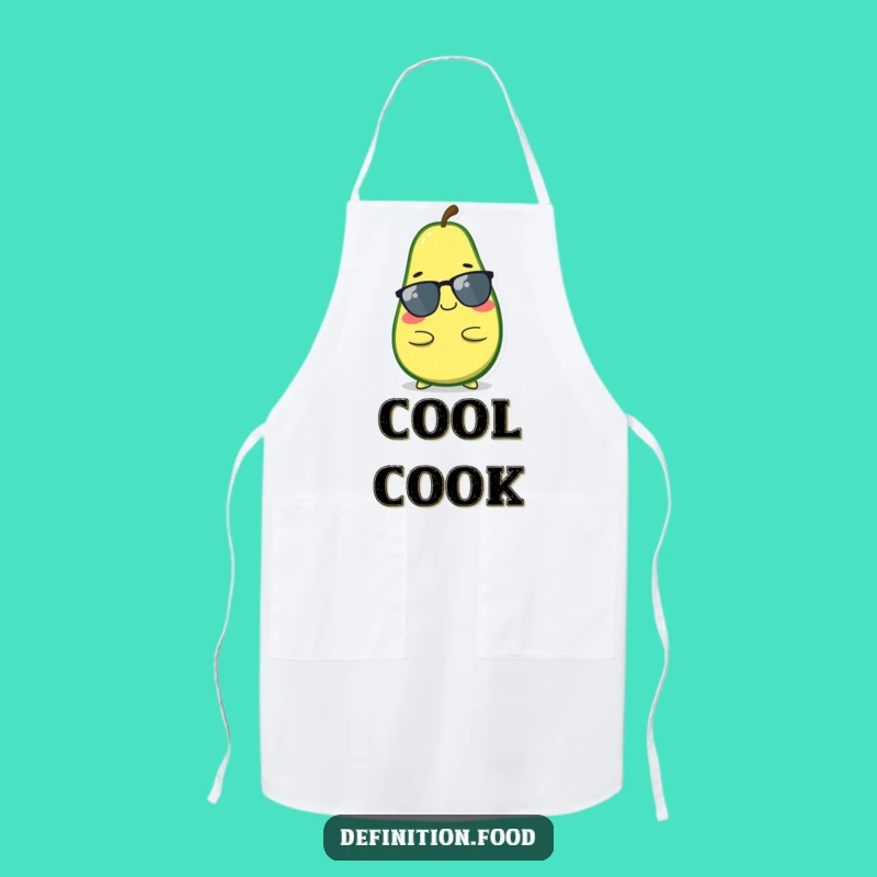 Funny Relaxed Avocado Apron - Cool Character for Chill Cooking