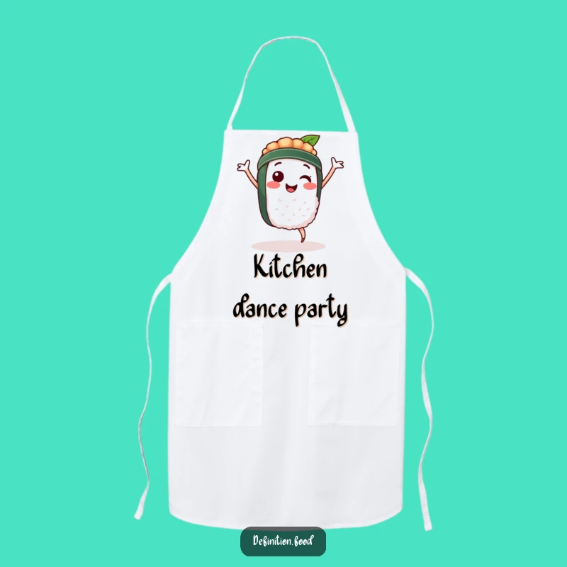 Funny Sushi Dancer Apron: Cook with Joy and Hilarious Foodie Flair