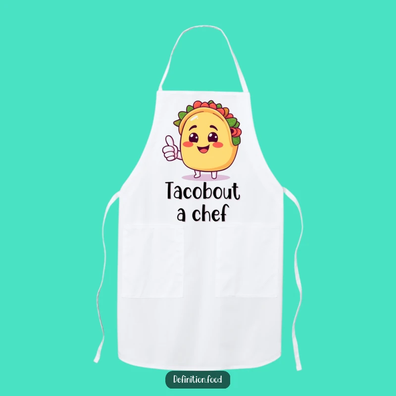 Funny Taco Thumbs Up Apron - Cook Up Laughs in the Kitchen!