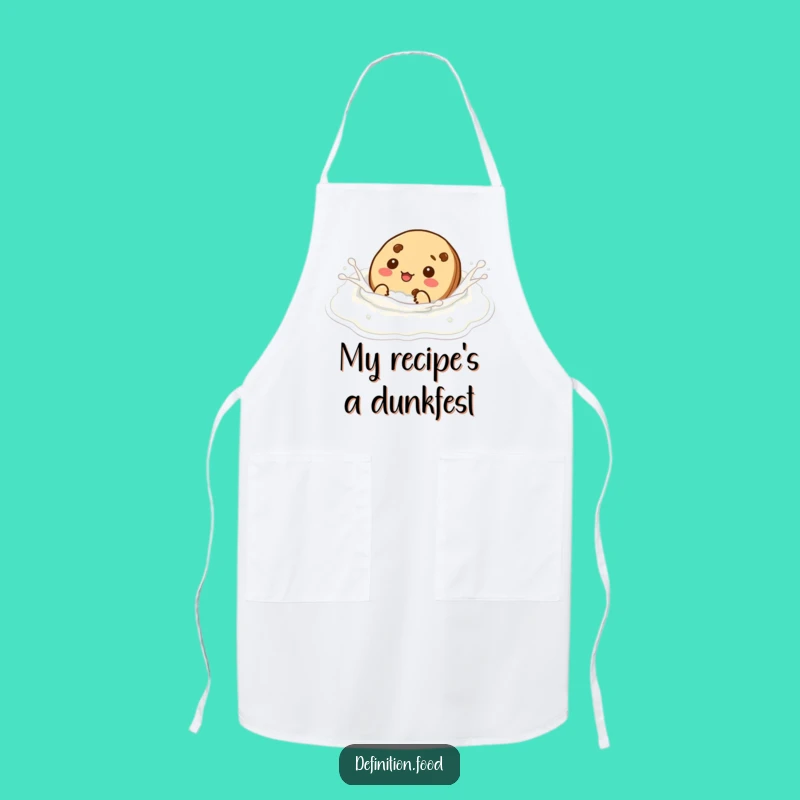 Funny Cookie Swim Apron - Chef Milk Character Kitchen Gift