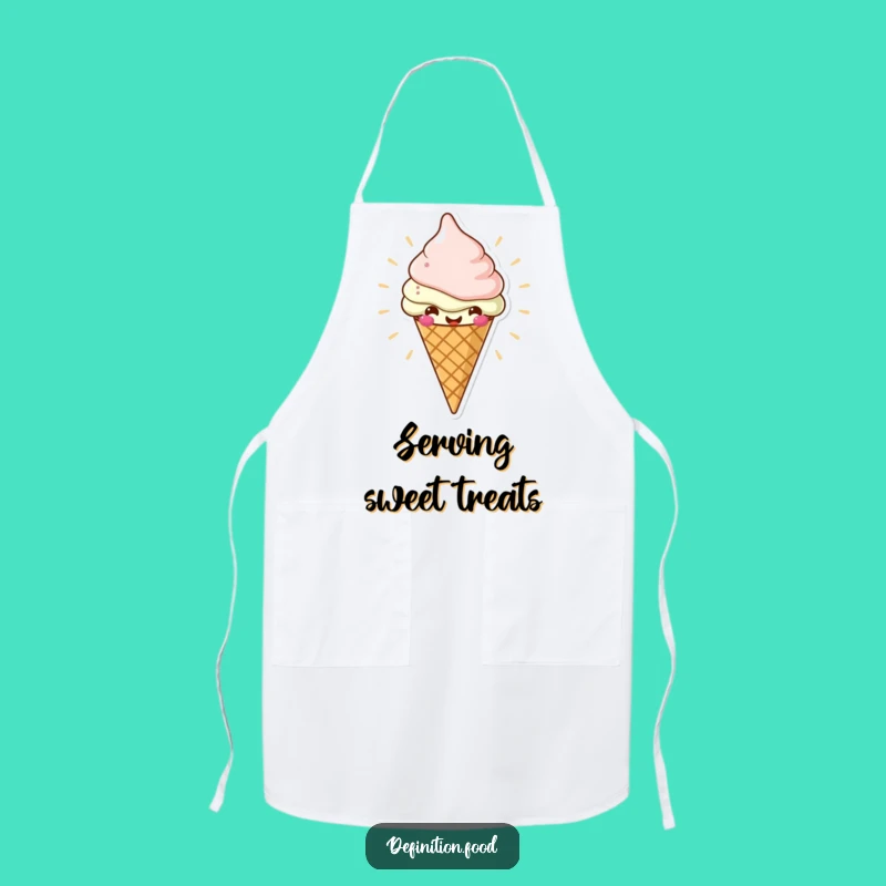 Funny Ice Cream Cone Apron, Kitchen Fun, The Perfect Humorous Gift