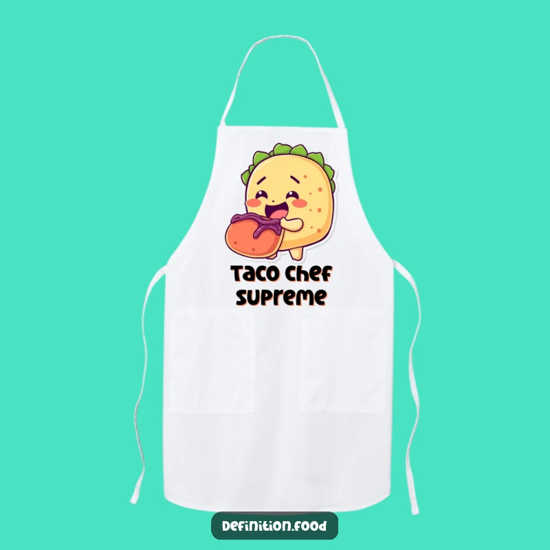 Funny Taco Lover Apron: Cook and Serve with Hilarious Mexican Flair