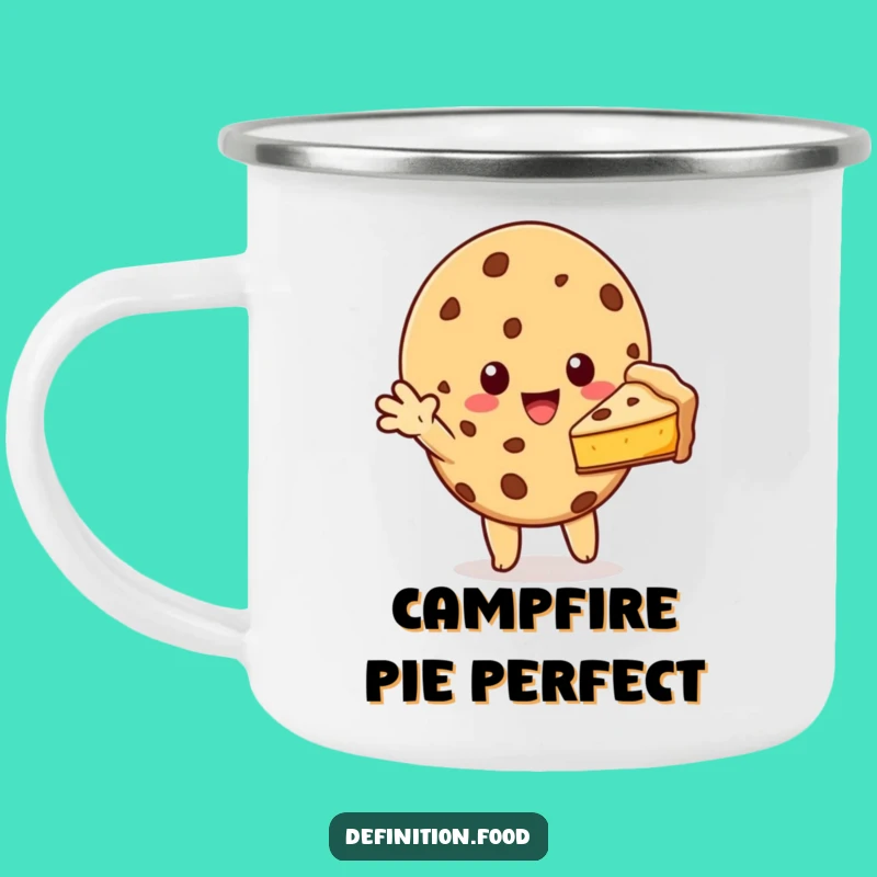 Funny Cookie Camping Mug - Pie Slice Outdoor Sharing Gift