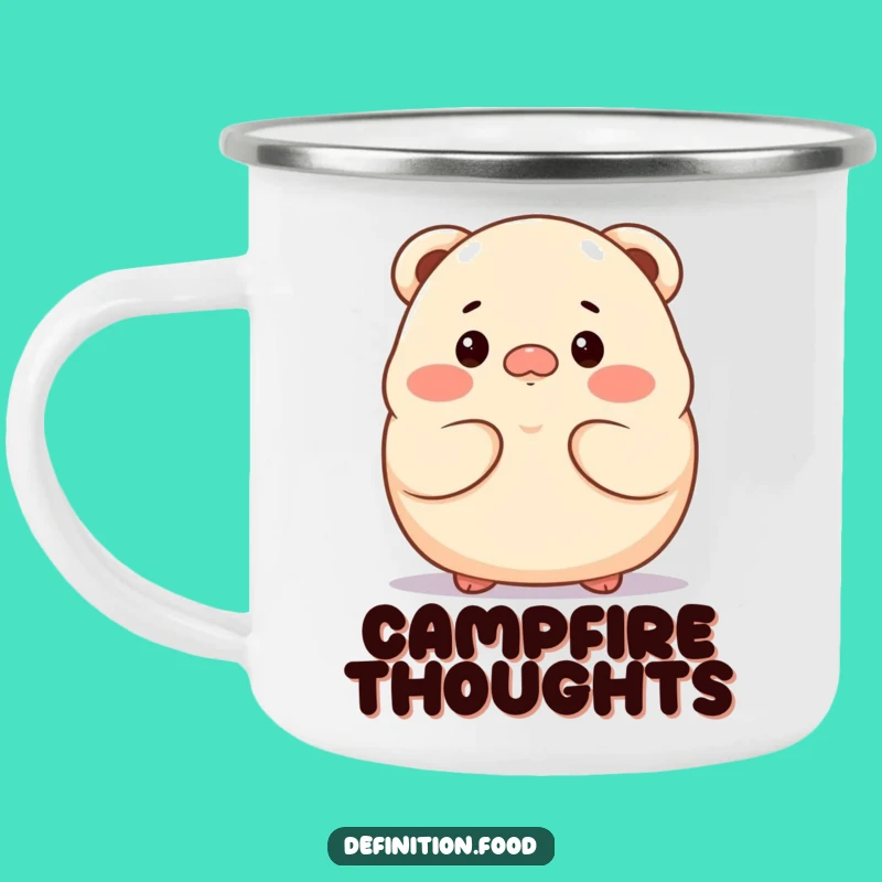 Funny Dumpling Thoughtful Camping Mug - Proud Character Outdoor Gift