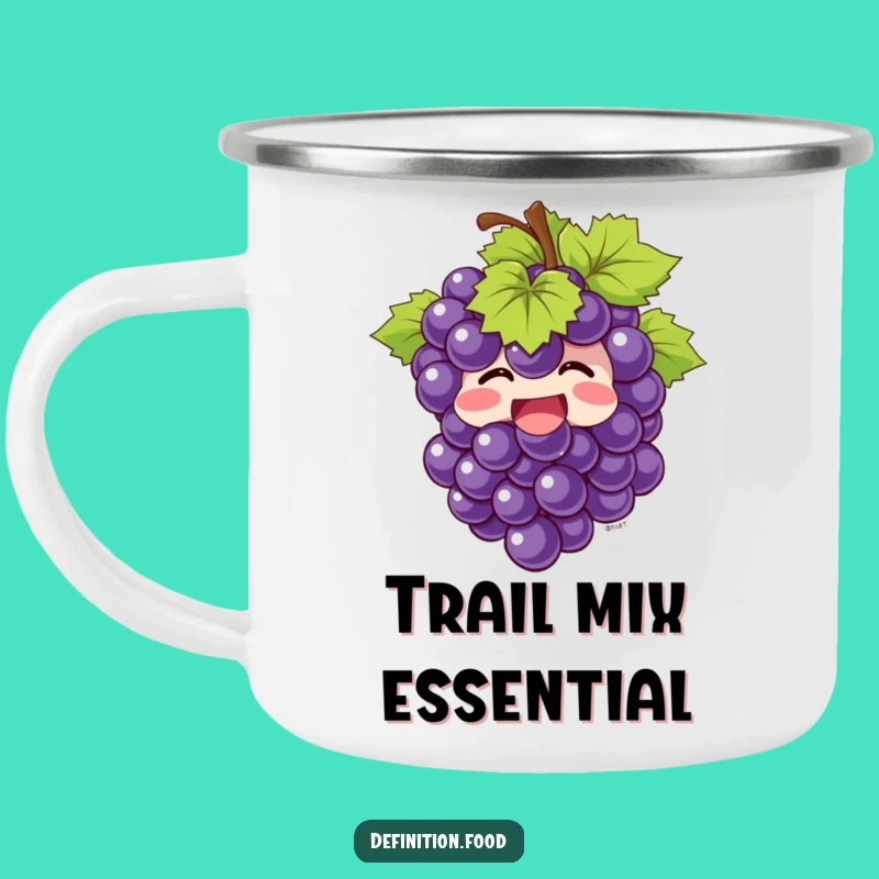 Funny Giggling Grapes Camping Mug - Adventure-Ready Fruit Drinkware, Perfect Funny Gift!