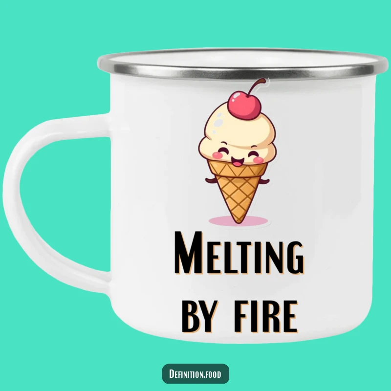 Funny Ice Cream Cone Camping Mug: Your Cool Adventure Companion Gift