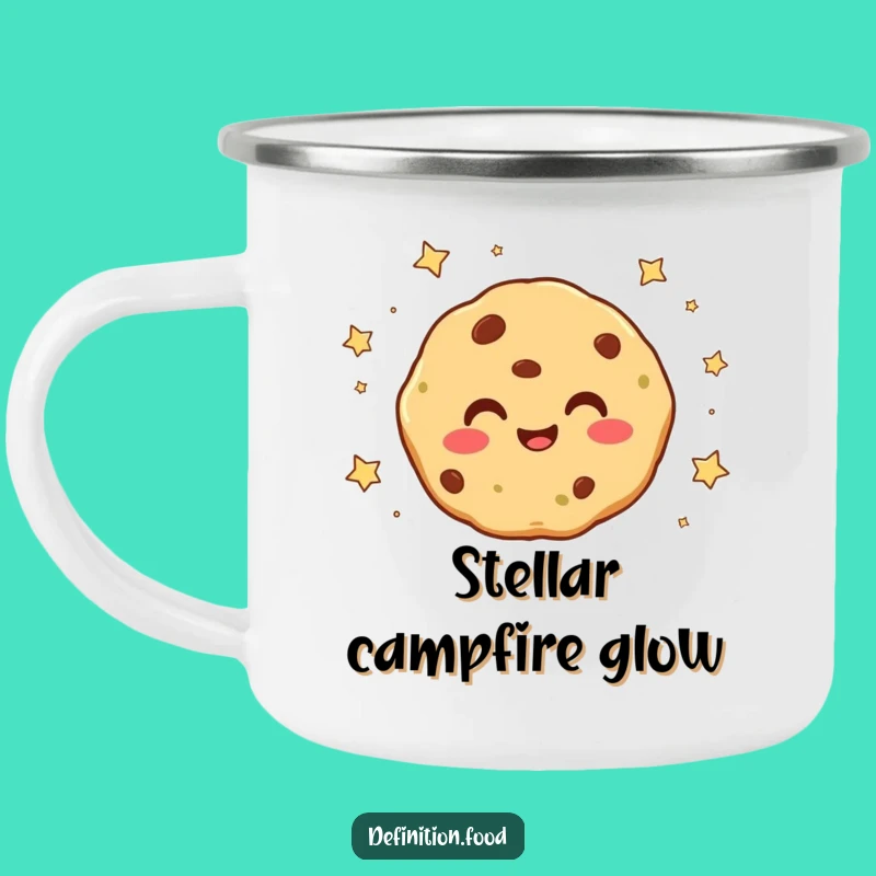 Funny Cookie Camping Mug - Smiling Star Outdoor Treat Gift
