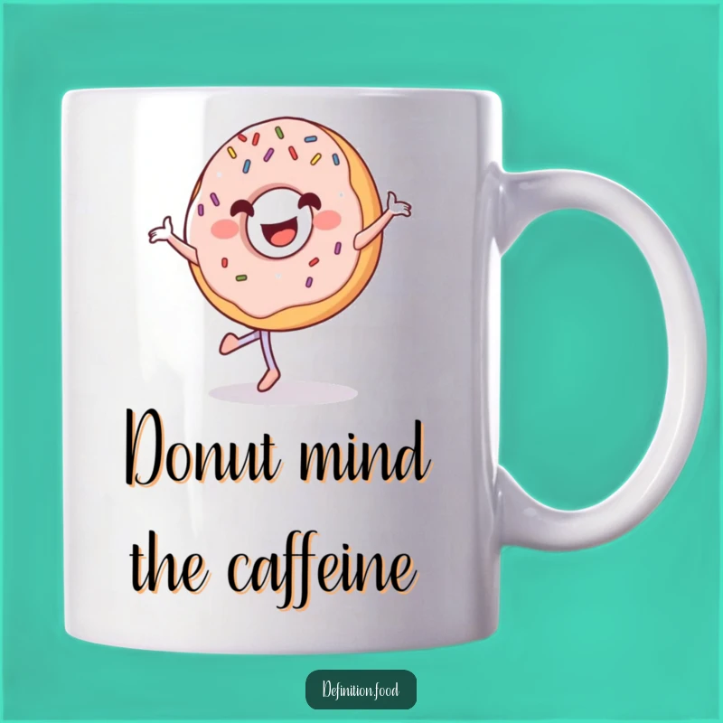Funny Donut Pirouette Mug: Sweet Treat Character Gift