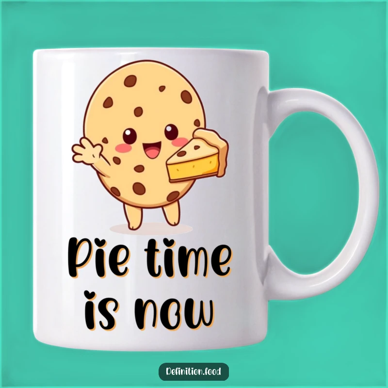 Funny Cookie Pie Slice Mug - Sharing Treat Character Gift
