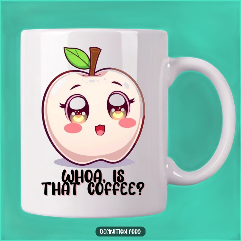 Funny Surprised Candy Apple Mug: Express Your Shock with Sweet Delight