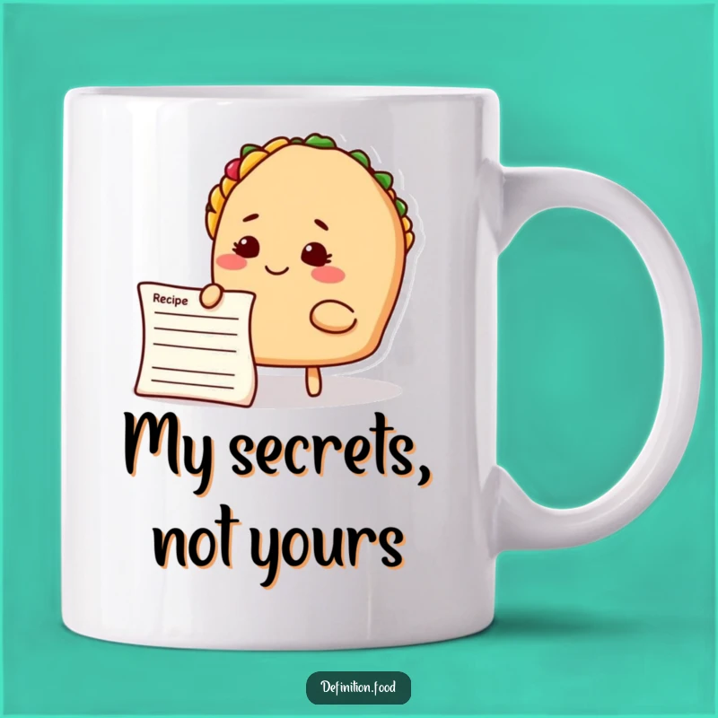 Funny Taco Chef Mug: Thoughtful Recipe Card Creator, Perfect Humorous Gift