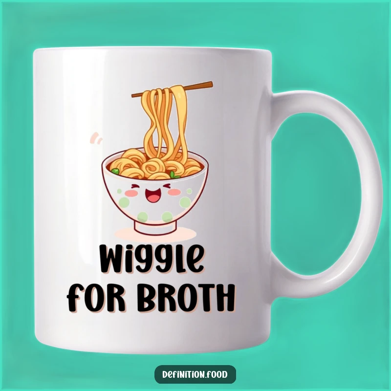 Funny Wiggling Ramen Mug - Slurp Up Smiles with This Character Funny Gift