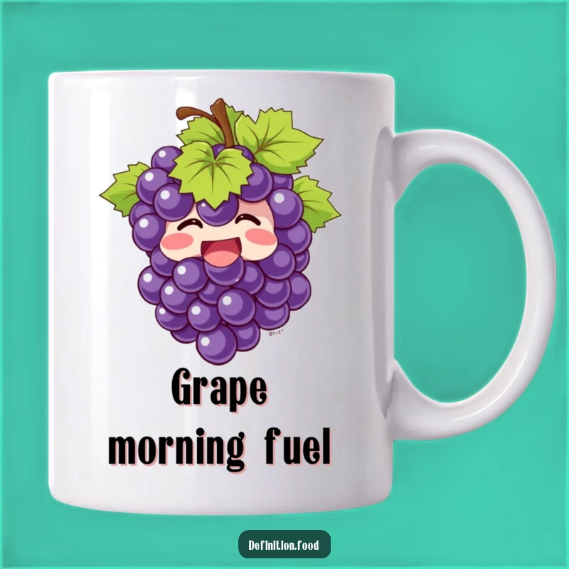 Funny Giggling Grapes Mug - Joyful Fruit Design, Perfect Funny Gift!