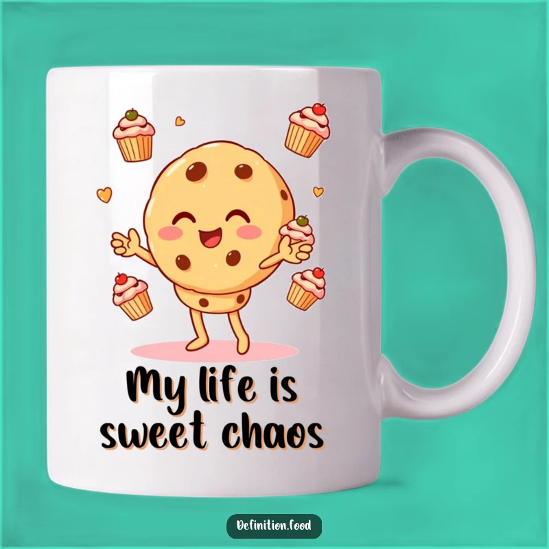 Funny Cookie Juggling Cupcakes Mug: A Deliciously Humorous Gift for Sweet Treat Lovers