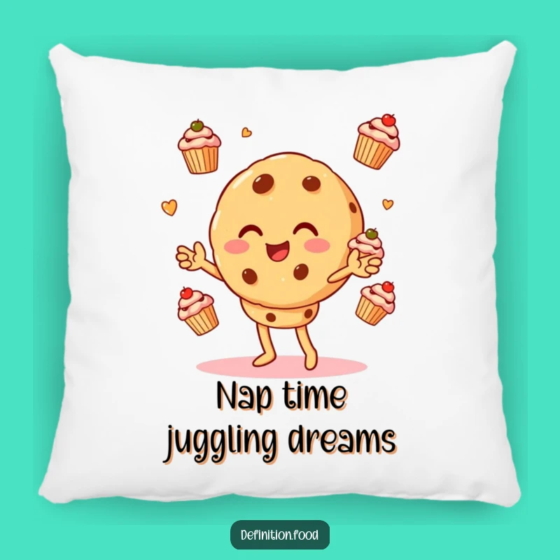 Funny Cookie Juggling Cupcakes Pillow: The Comfiest, Most Hilarious Decorative Accent