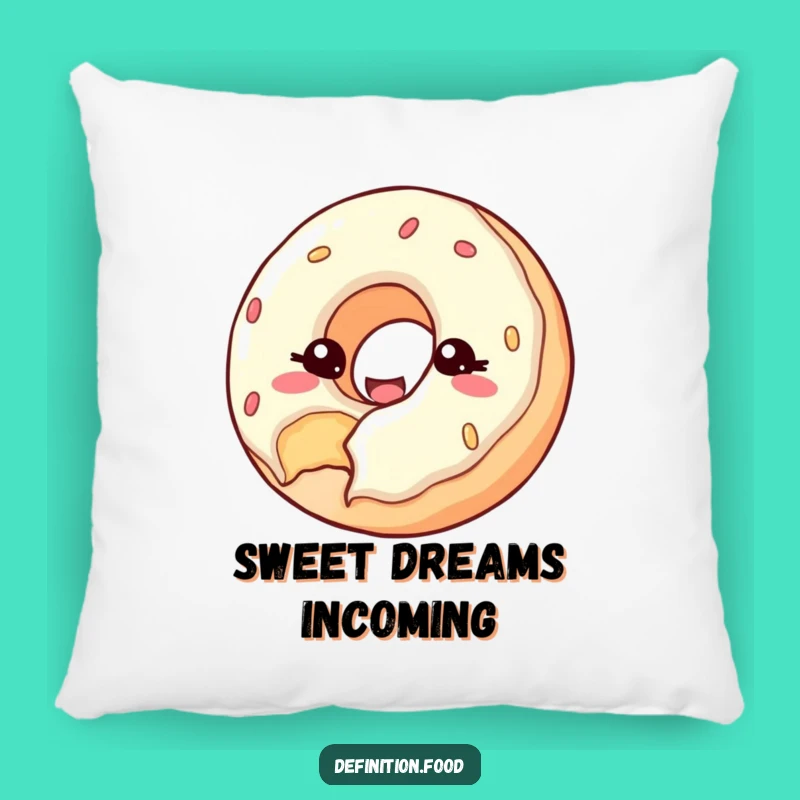 Funny Donut Wink Pillow: Cuddle Up with Sweet Charm