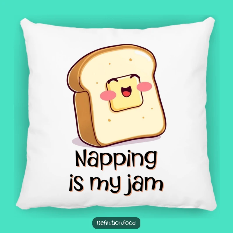 Funny Toast Butter Pillow - Cozy Breakfast Accent, Perfect Funny Gift!