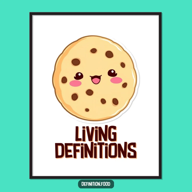Funny Cookie Definition Digital Art - Playful Character Decor Gift