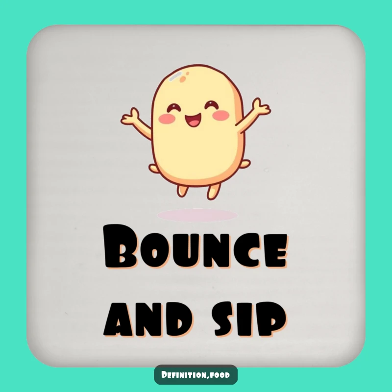 Funny Macaroni Bounce Coaster Set, Protect Your Table, The Perfect Humorous Gift