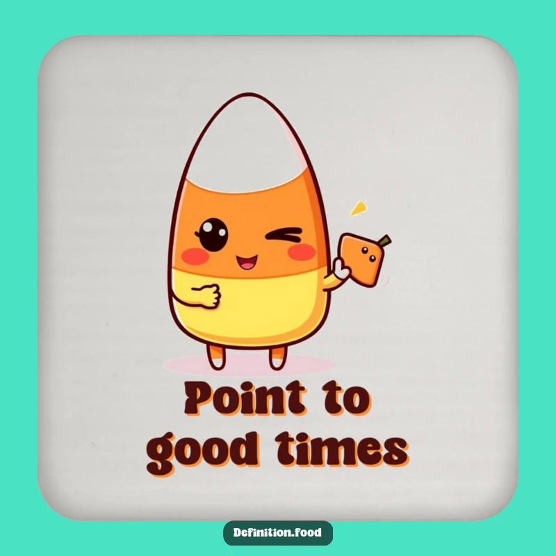 Funny Candy Corn Winking Coasters - Playful Protection for Your Table
