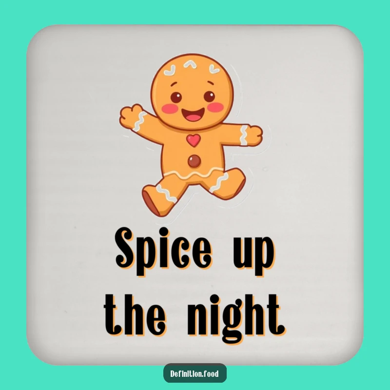 Funny Gingerbread Man Coaster: Protect Surfaces with Holiday Cheer Gift