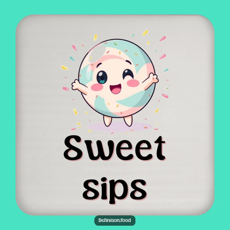 Funny Spinning Candy Coaster Set: Protect Surfaces with Sweet Humor