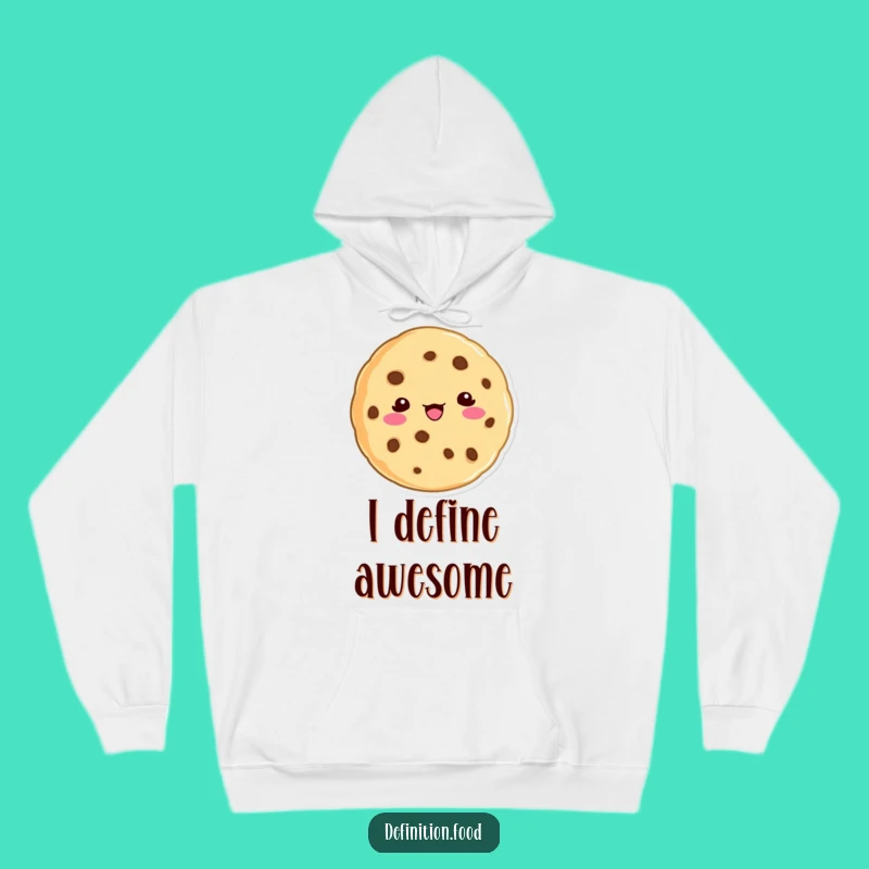 Cozy Funny Cookie Definition Hoodie - Playful Character Warm Gift