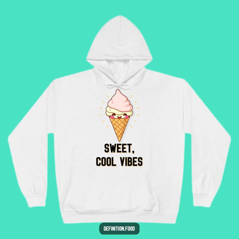Funny Ice Cream Cone Hoodie, Cozy Sweetness, The Perfect Humorous Gift