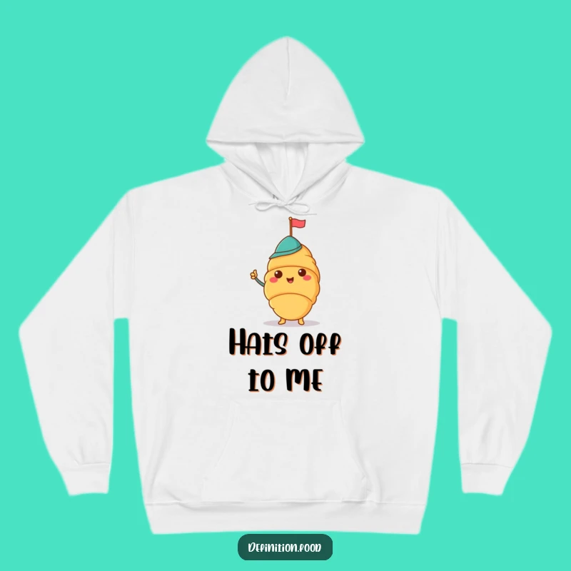 Funny Croissant Hat Hoodie: Cozy Up with Parisian Charm