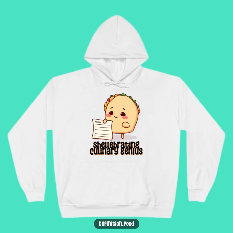 Funny Taco Chef Hoodie: Cozy Recipe Thinker, Warm Humorous Gift Apparel