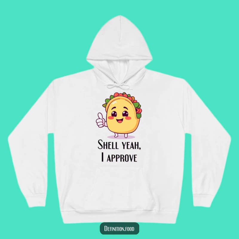 Funny Taco Thumbs Up Hoodie - Cozy & Hilarious Gift for Taco Fans!