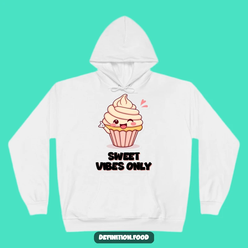 Funny Cupcake Wink Hoodie, Cozy & Comfy, The Perfect Humorous Gift for All