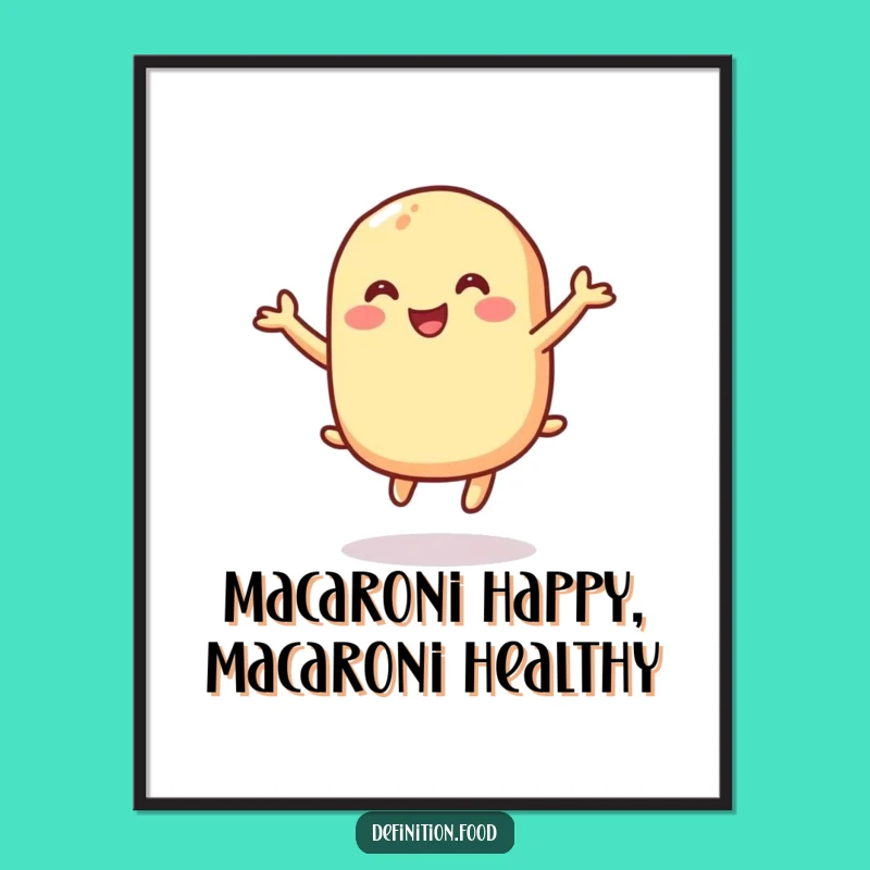 Free Printable Wall Art: Bouncing Macaroni for Whimsical Downloadable Decor