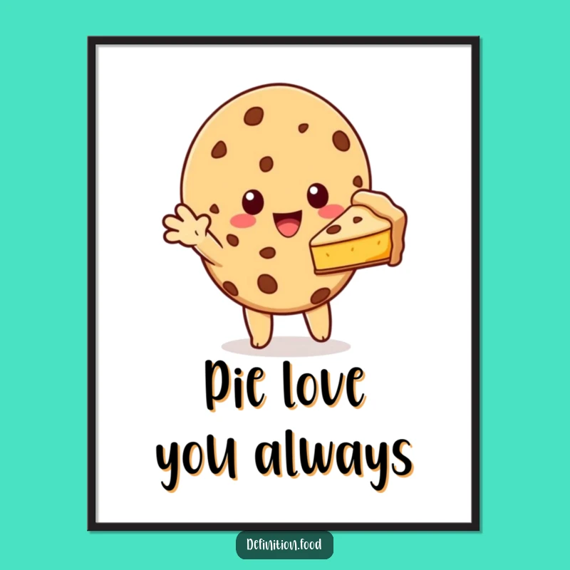 Cookie Pie Share Free Printable Wall Art - Cozy Downloadable Decor