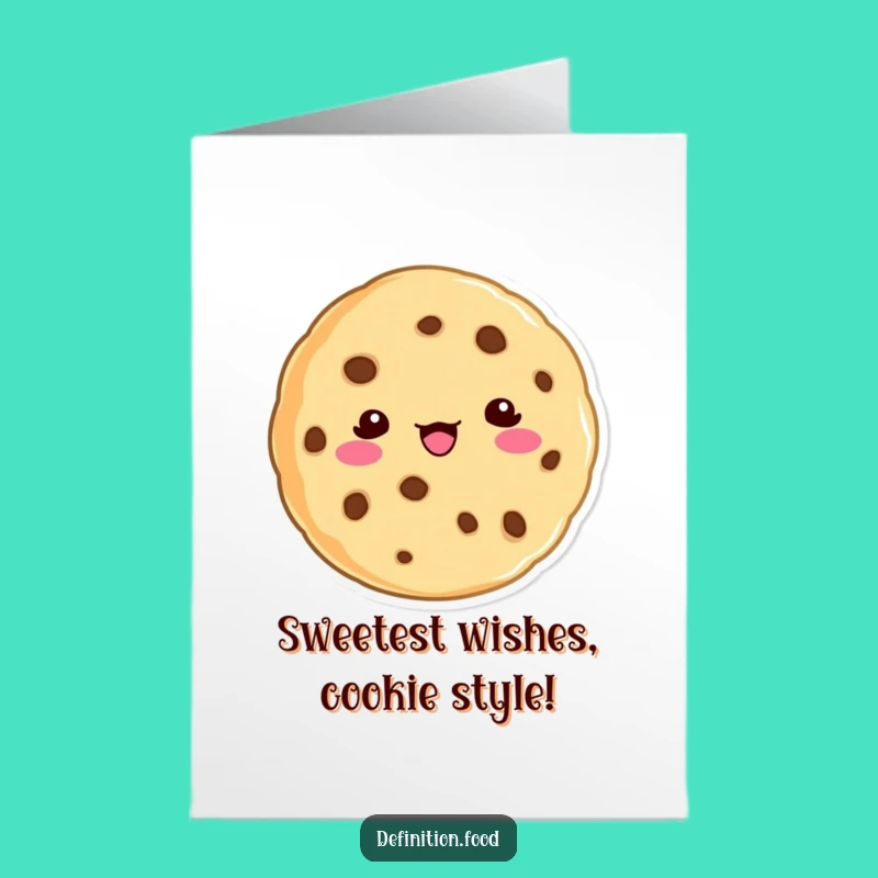 Free Printable Birthday Card: Funny Cookie Definition for a Sweet Celebration