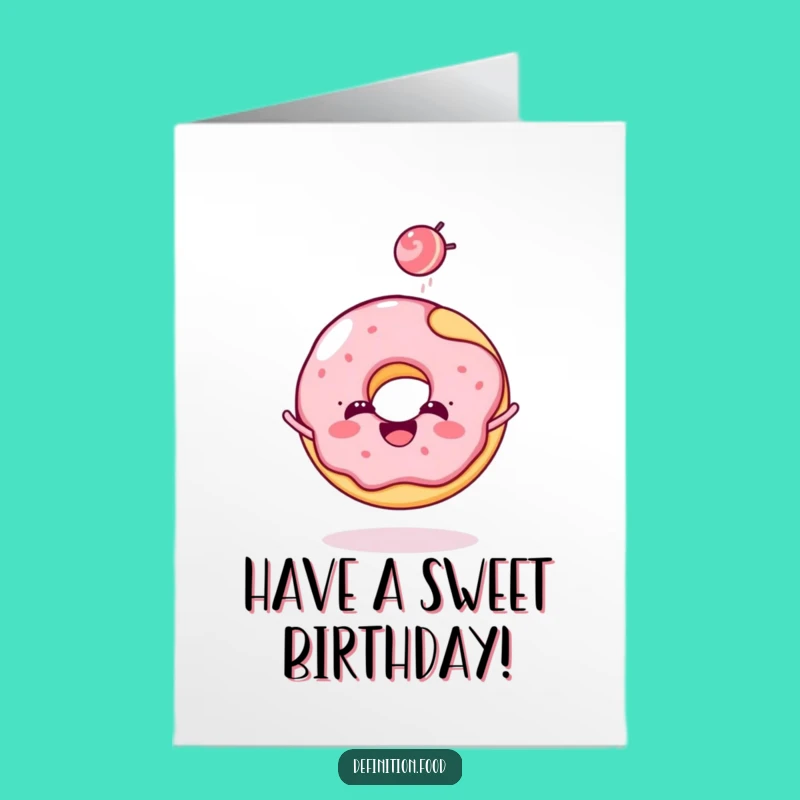 Free Printable Donut Birthday Card: Funny Downloadable Treat for Fun