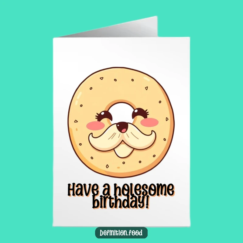 Free Printable Bagel Birthday Card - Cheesy & Funny Downloadable Gift