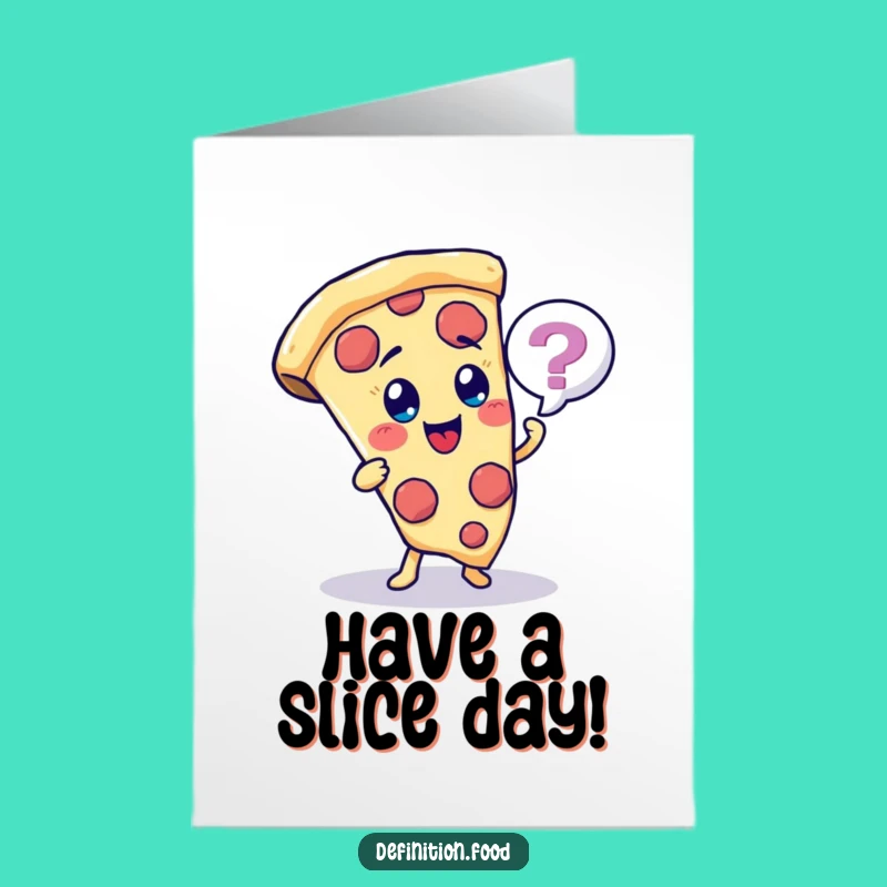 Free Printable Birthday Card: Pizza Character Fun Quiz for a Cheerful Celebration