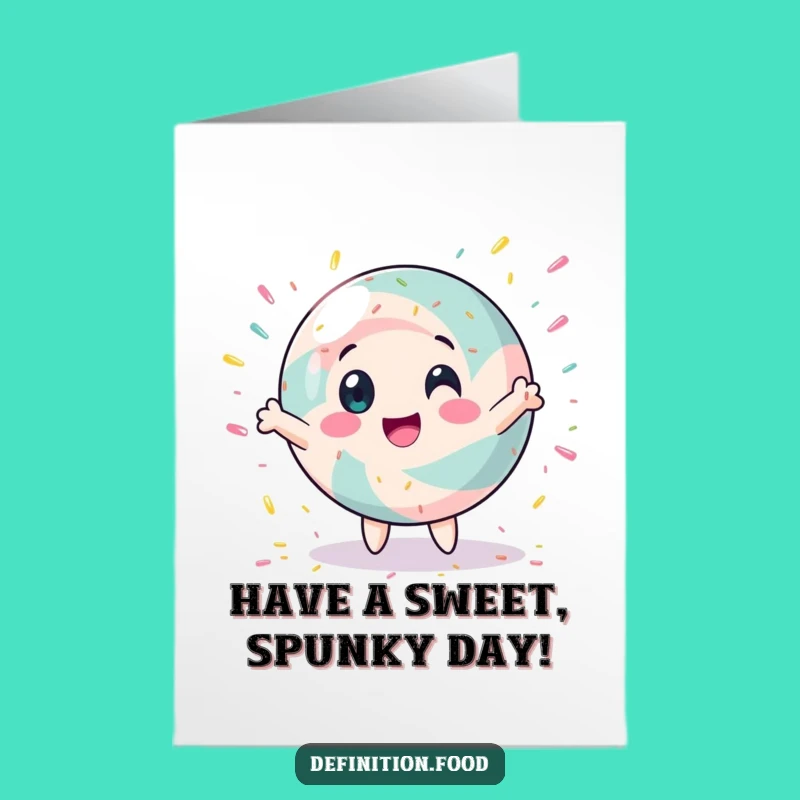 Candy Birthday Card Free Printable - Spinning Fun Downloadable Gift