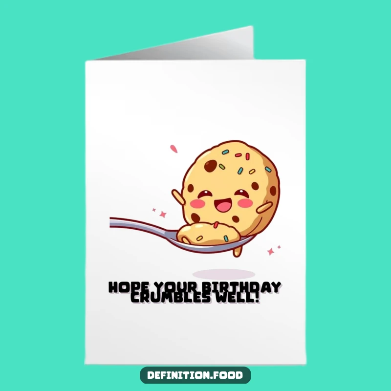Free Printable Cookie Birthday Card - Funny Downloadable Greeting for a Sweet Celebration