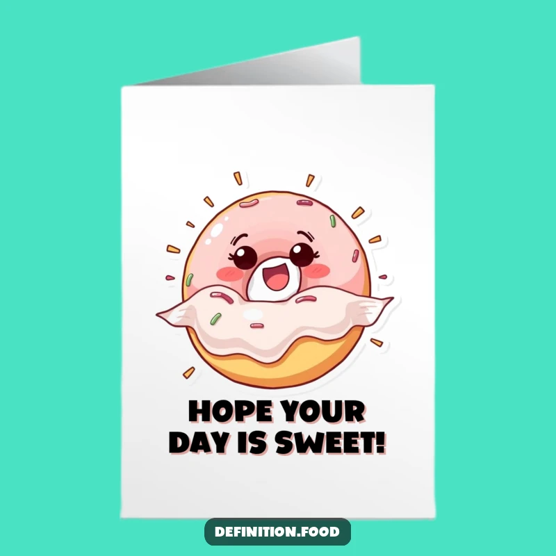 Donut Burst Birthday Free Printable Card - Funny Downloadable Gift