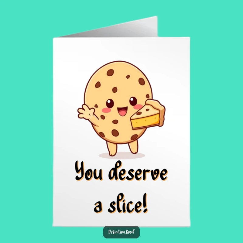 Congrats Pie Cookie Free Printable Card - Generous Downloadable Gift