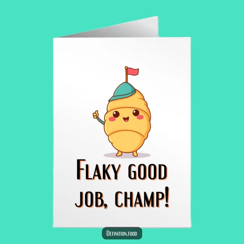 Free Printable Croissant Congrats Card - Hilarious Downloadable Greeting for Victories
