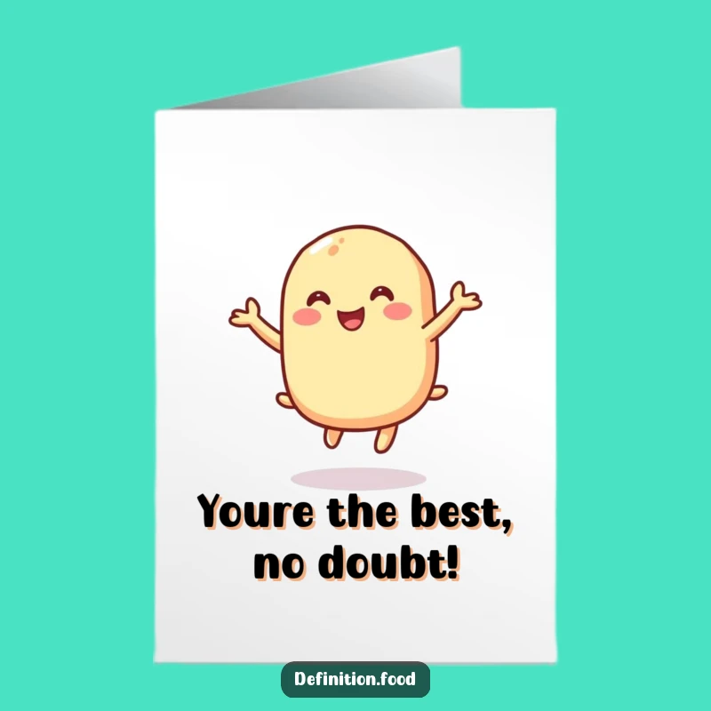 Free Printable Congrats Card: Bouncing Macaroni for a Cheerful Downloadable Gift