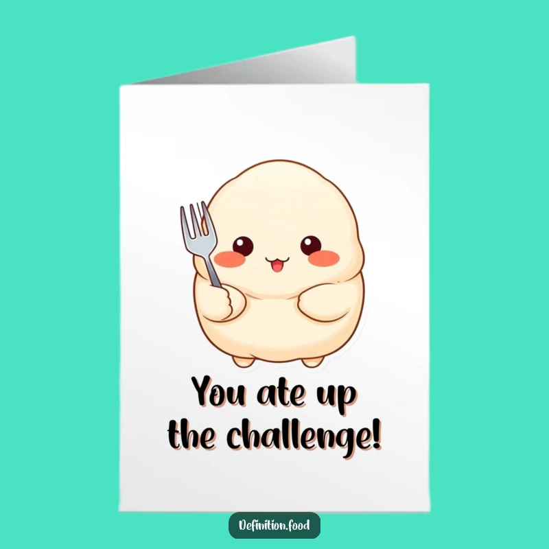 Free Printable Congrats Card: Proud Dumpling - Funny Foodie Celebration!