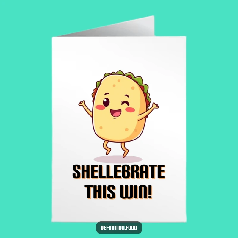 Free Printable Congrats Taco Card - Hilarious Downloadable Greeting for Any Achievement