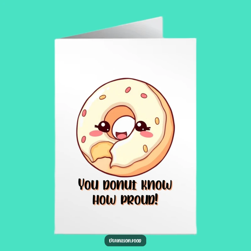 Free Printable Donut Congrats Card - Hilarious Downloadable Greeting for Sweet Success